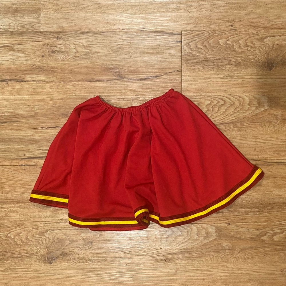 USC song girl skirt red with gold trim size small